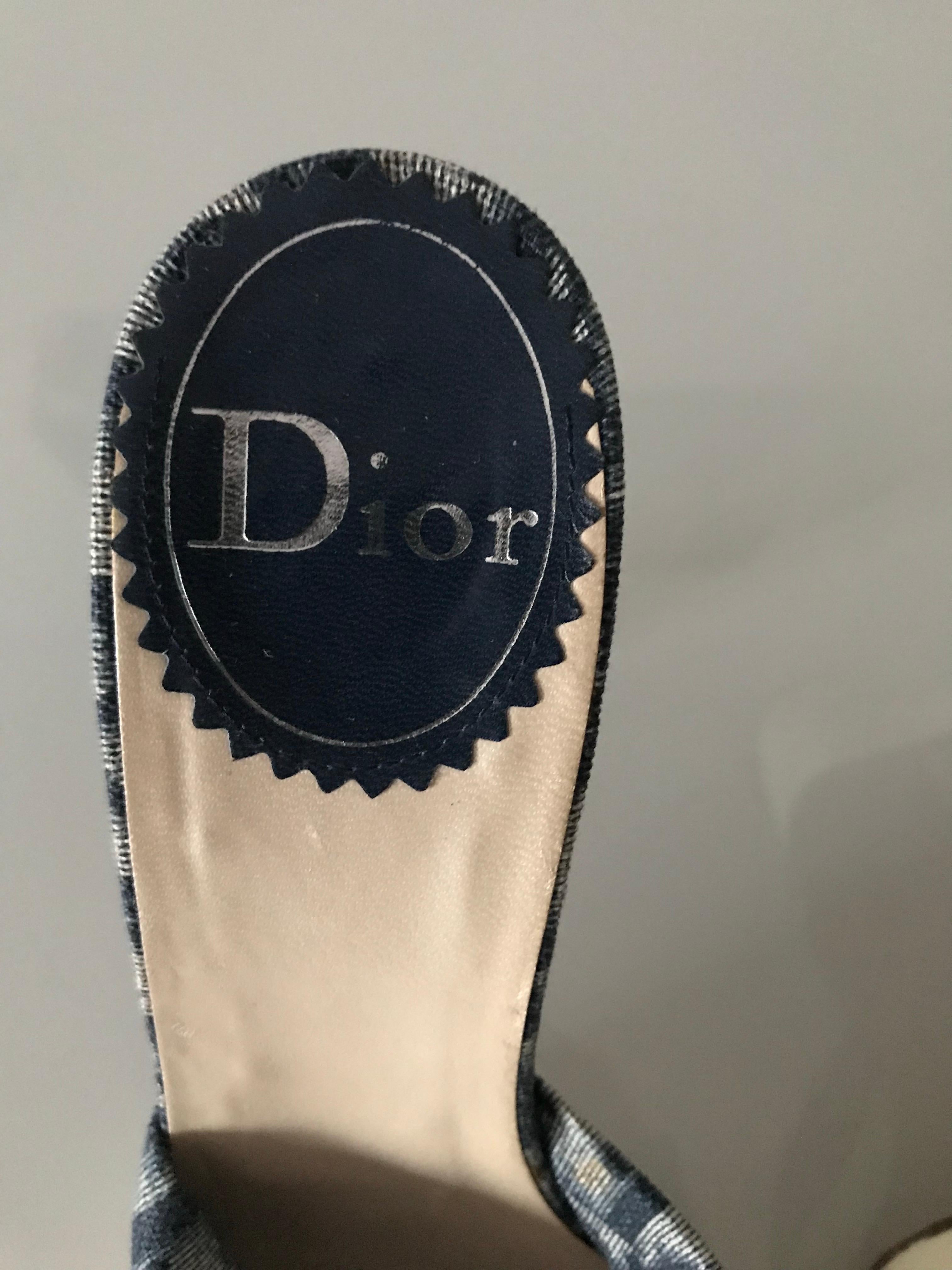 CHRISTIAN DIOR Oblique mule sandal in vendita 1