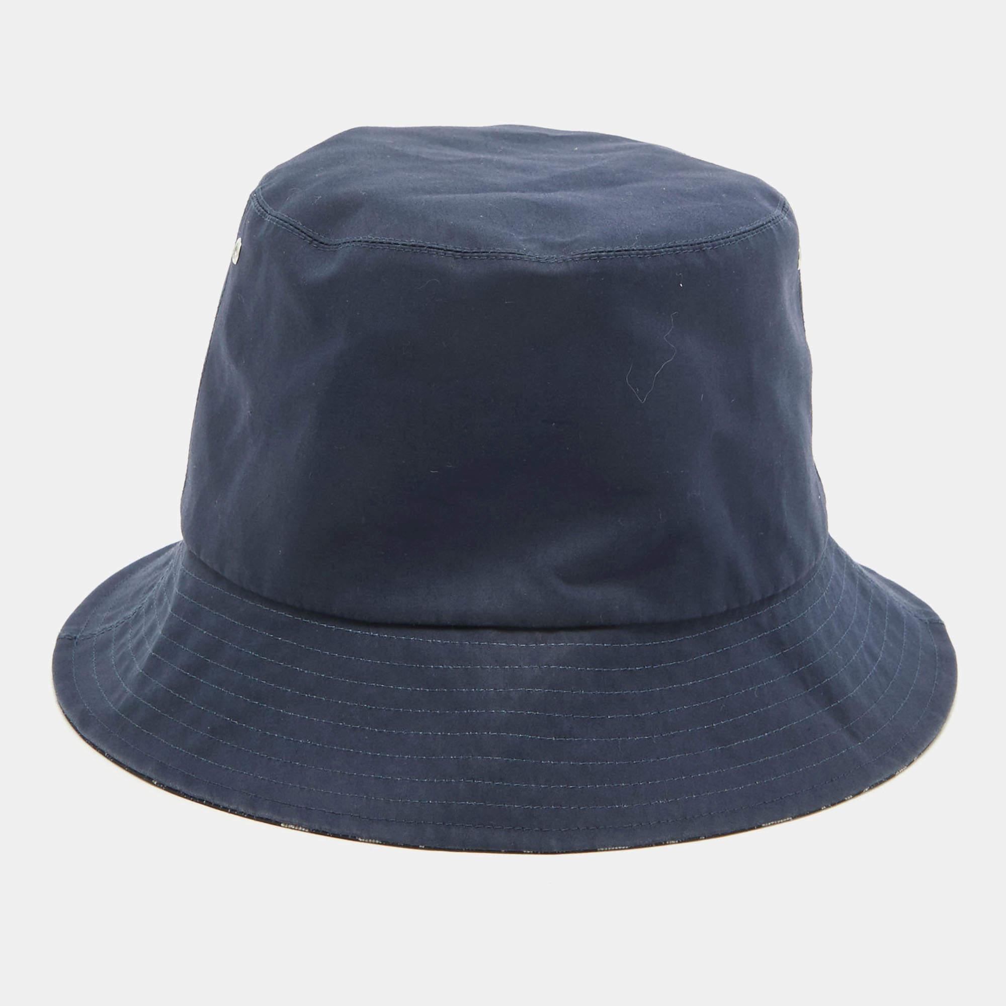 Christian Dior Oblique Reversible Teddy-D Brim Bucket Hat For Sale 2