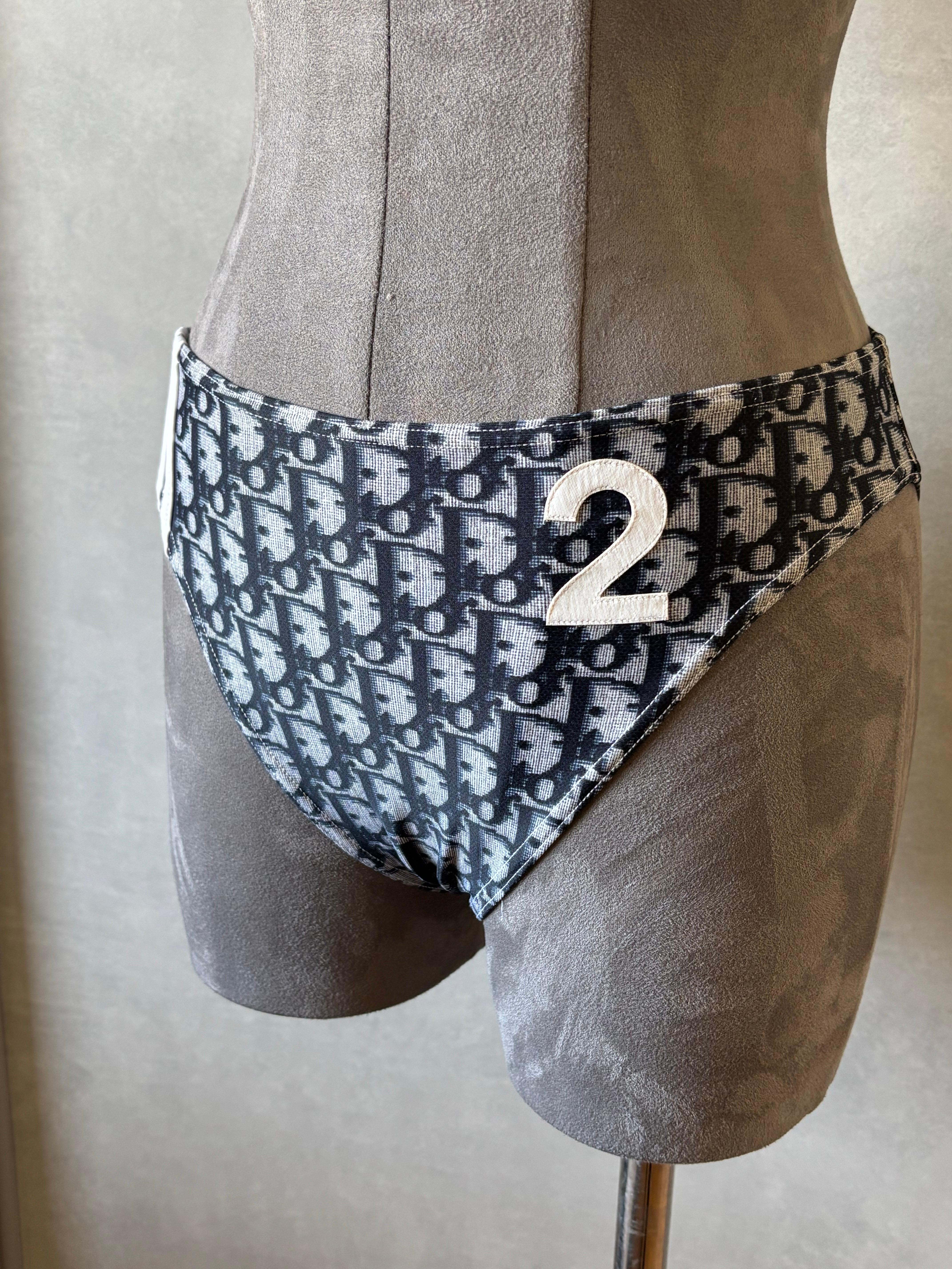 Christian Dior Oblique “Trotter” Bikini Set – 85C – Rare Vintage