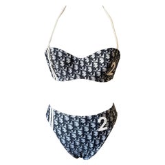 Christian Dior Oblique “Trotter” Bikini Set – 85C – Rare Vintage