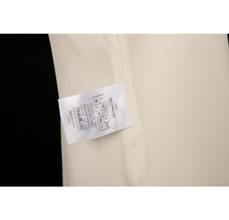 Christian Dior Off-White Seidenbluse im Angebot 5