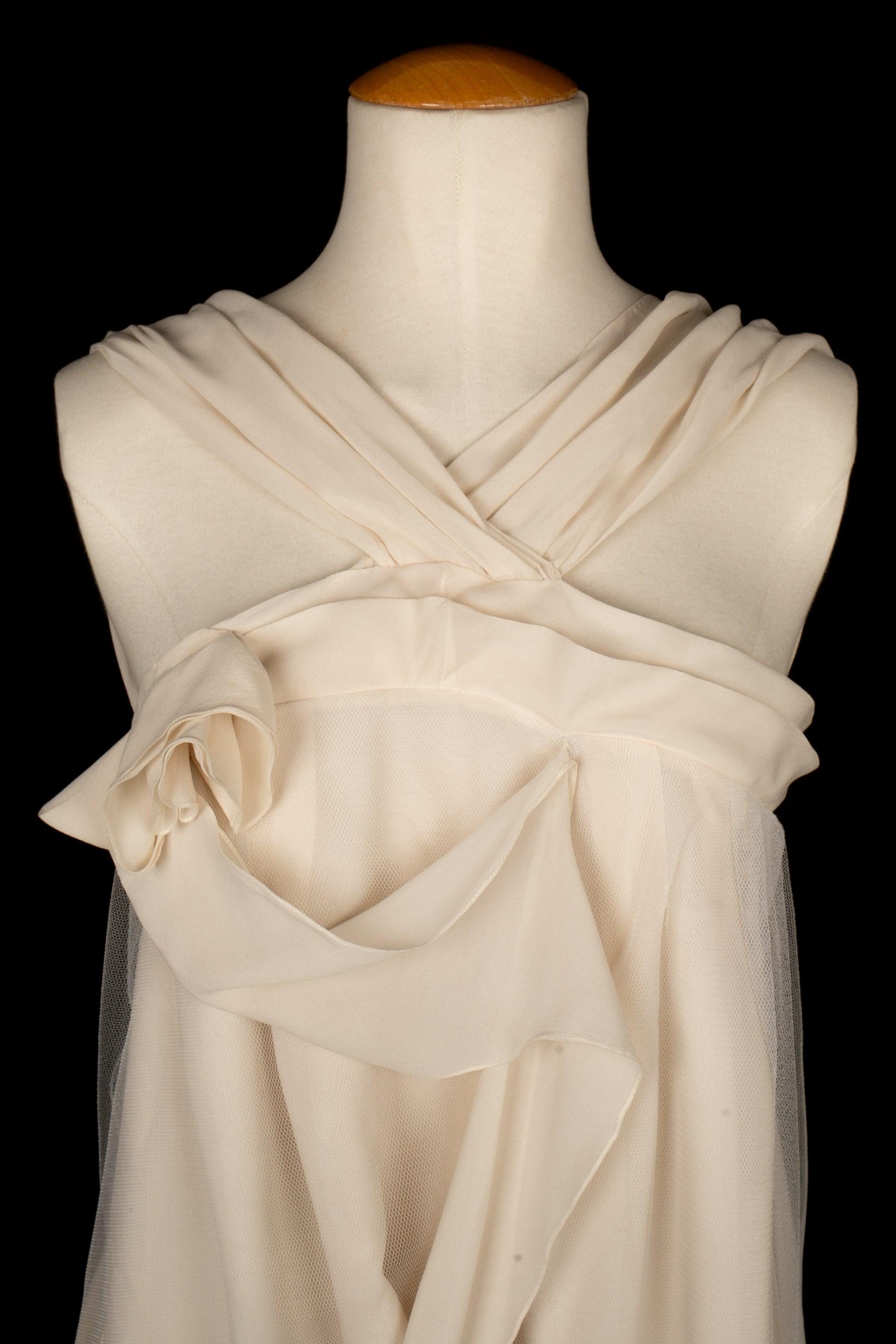 Beige Christian Dior Off-white Top, 2007