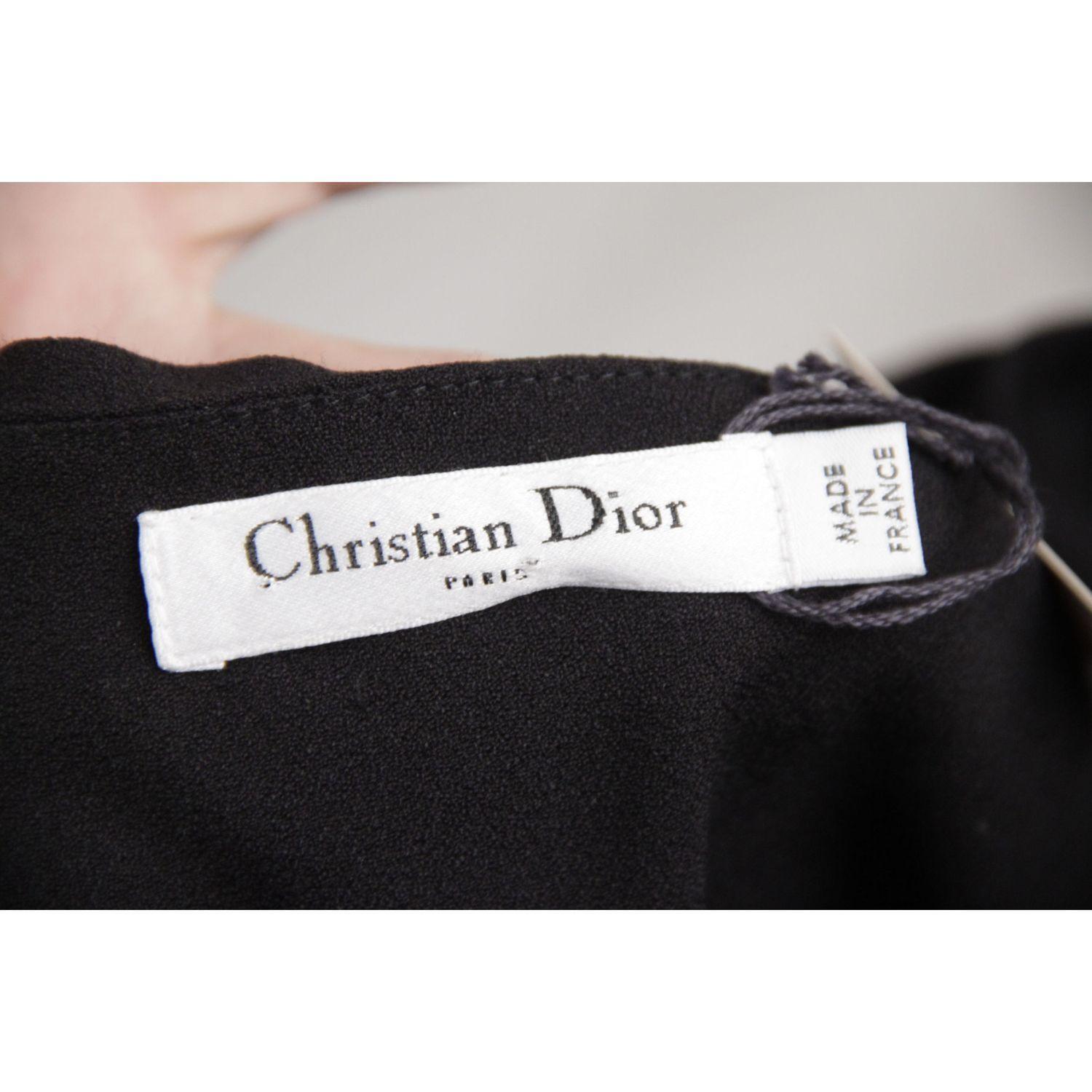 Black Christian Dior One Shoulder Dress Size 6