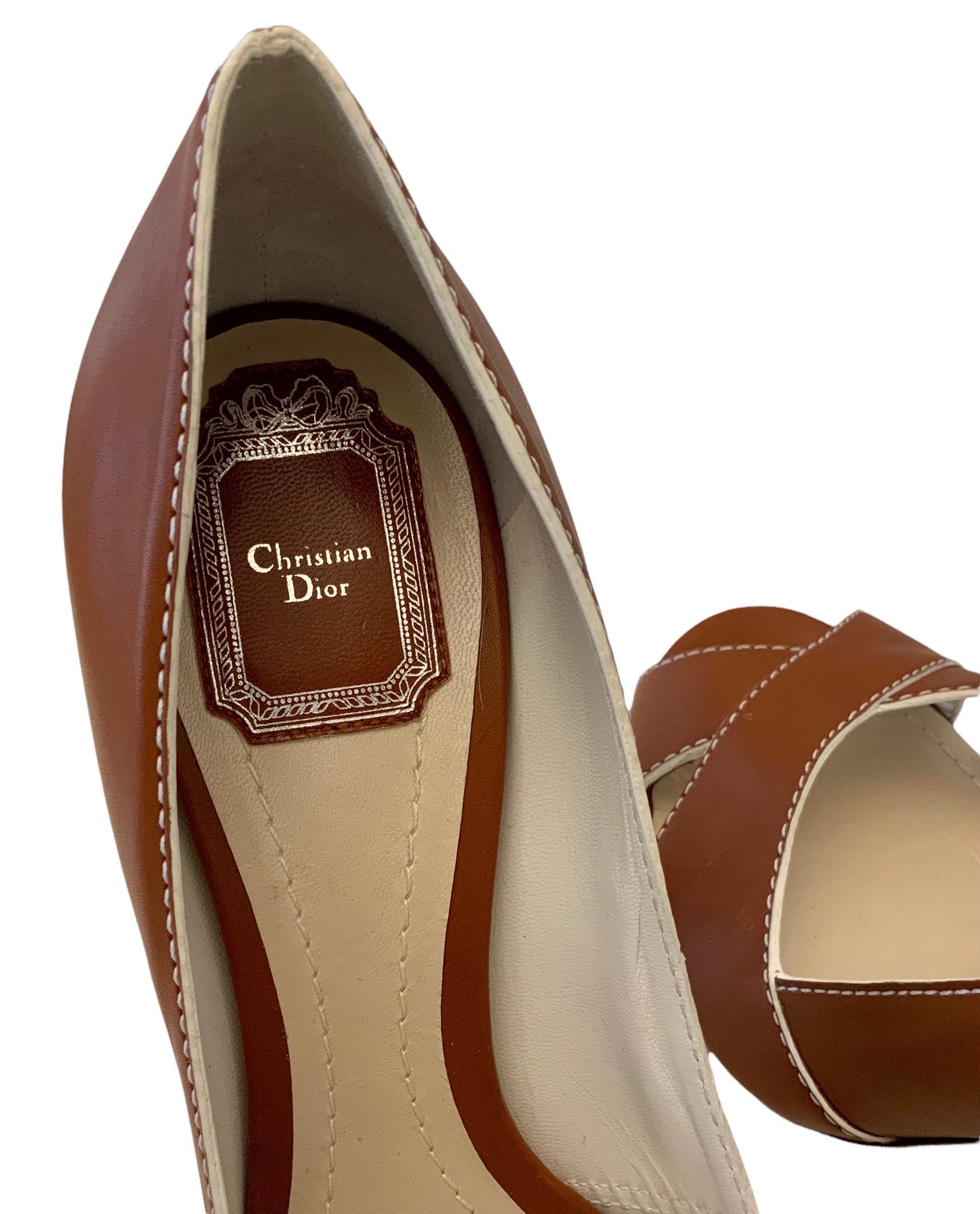 christian dior block heels