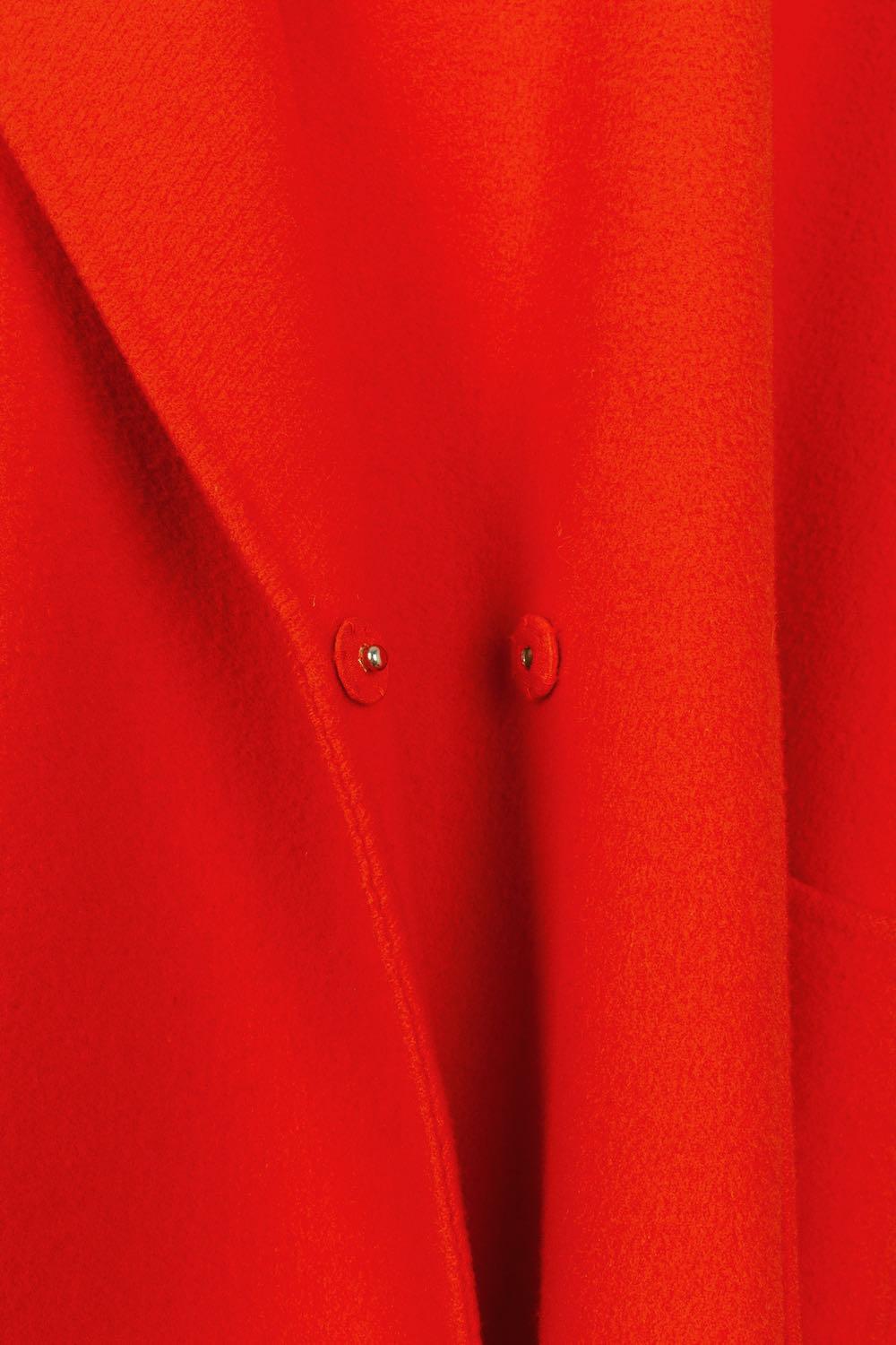 Christian Dior Orange Cashmere Coat Winter Collection, 2006 For Sale 1