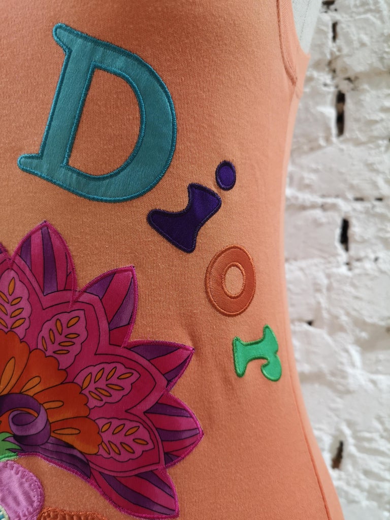 orange dior t shirt