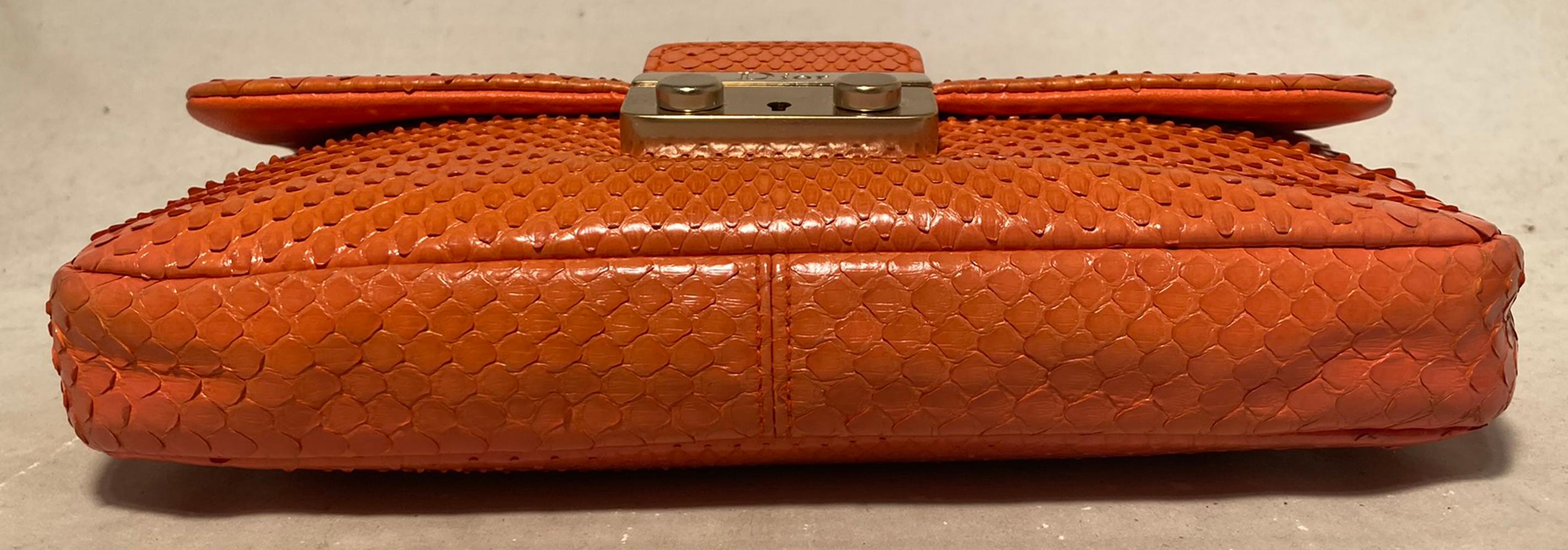 orange dior bag