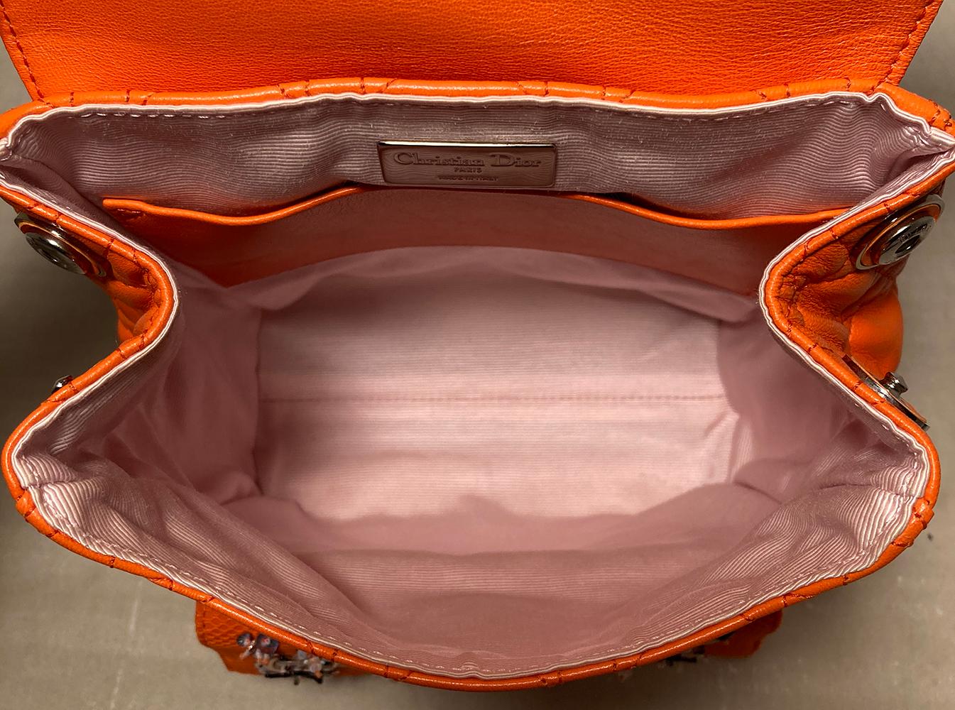 Christian Dior Orange Stardust Backpack 1