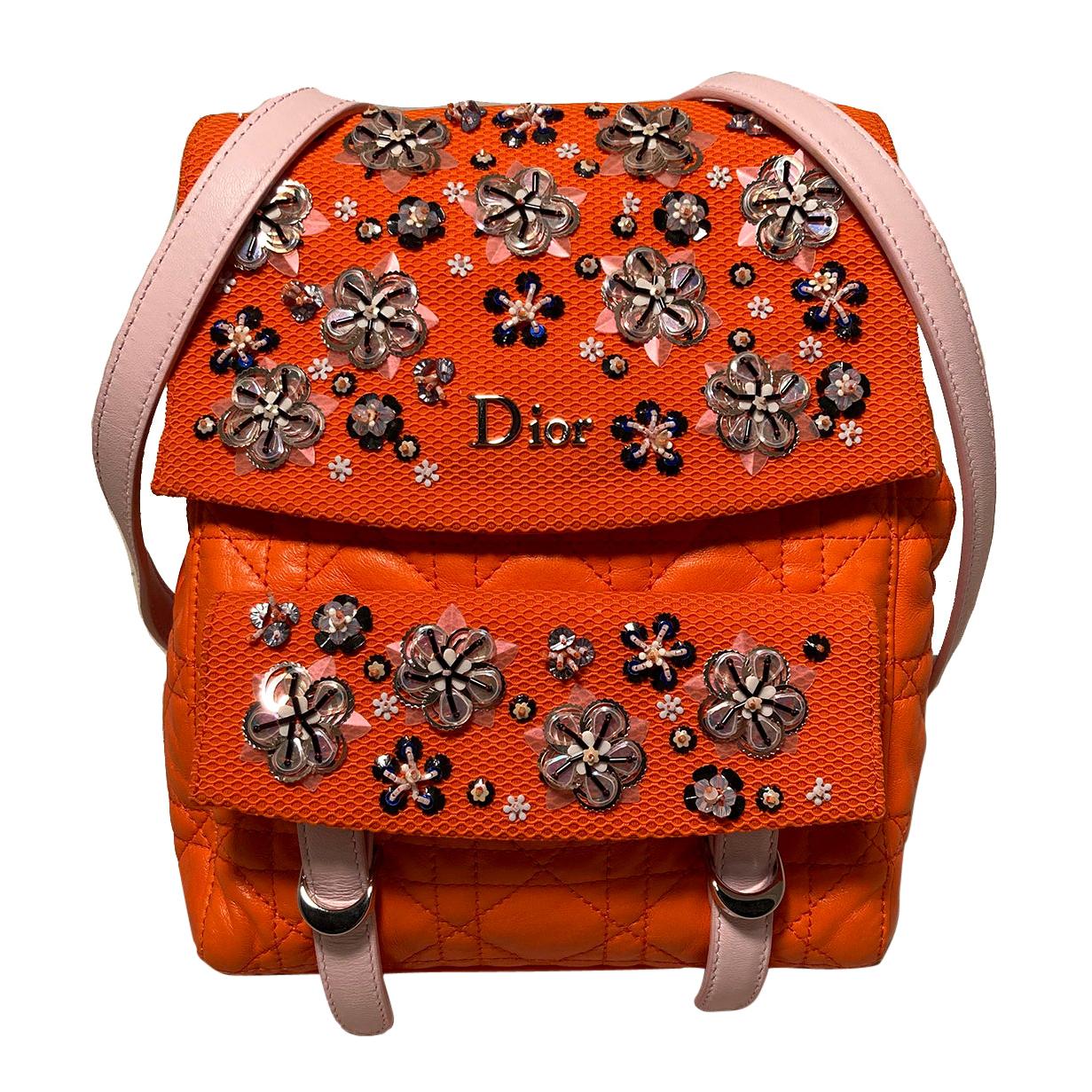 Christian Dior Orange Stardust Backpack