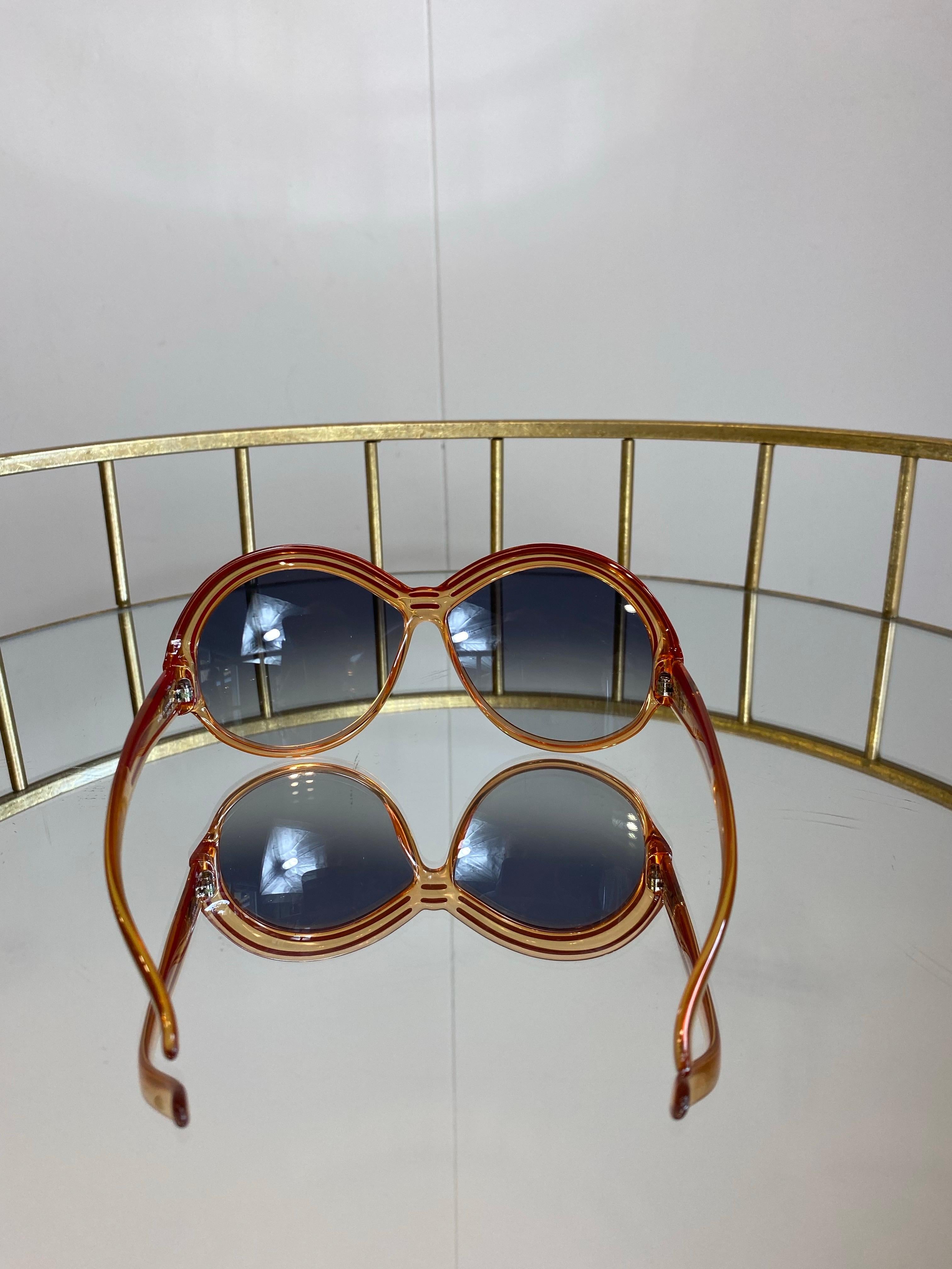 Lunettes de soleil Christian Dior orange Unisexe en vente