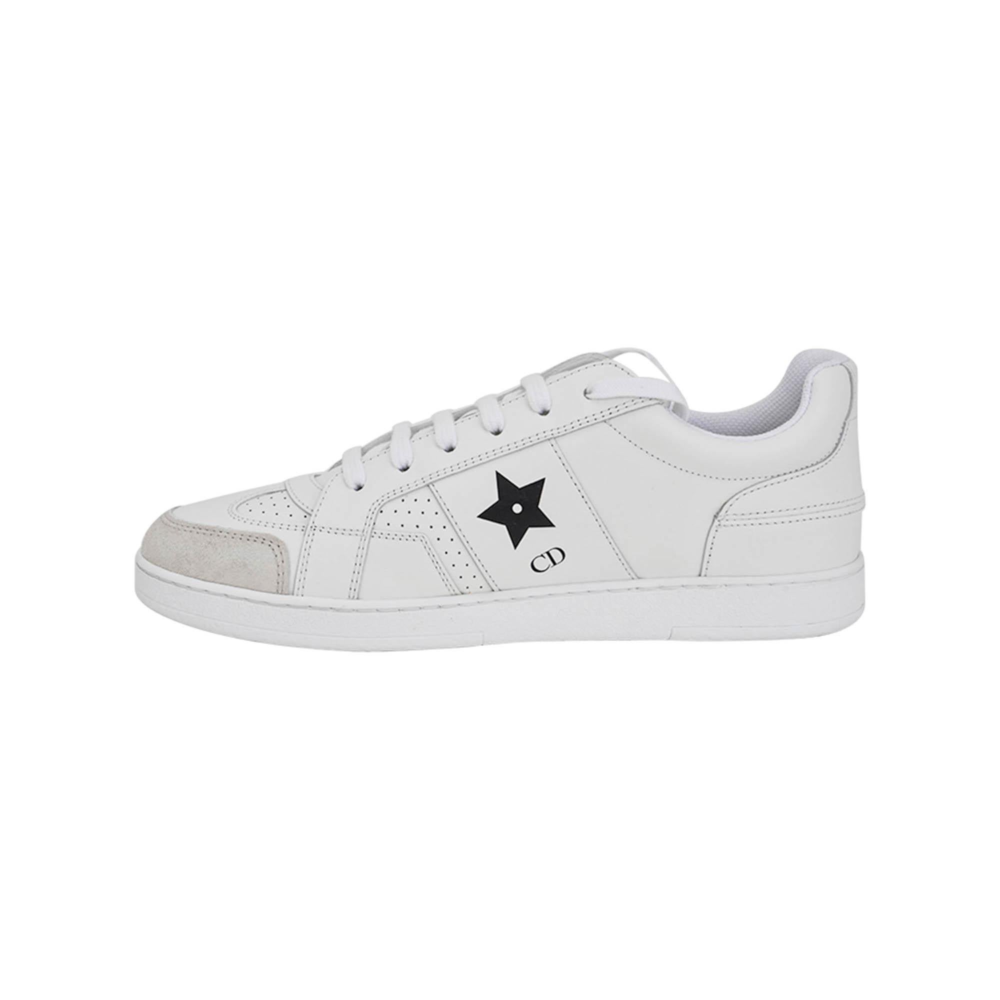 Christian Dior Zapatilla Ors Cuero Blanco Low Top 37.5 Gris en venta