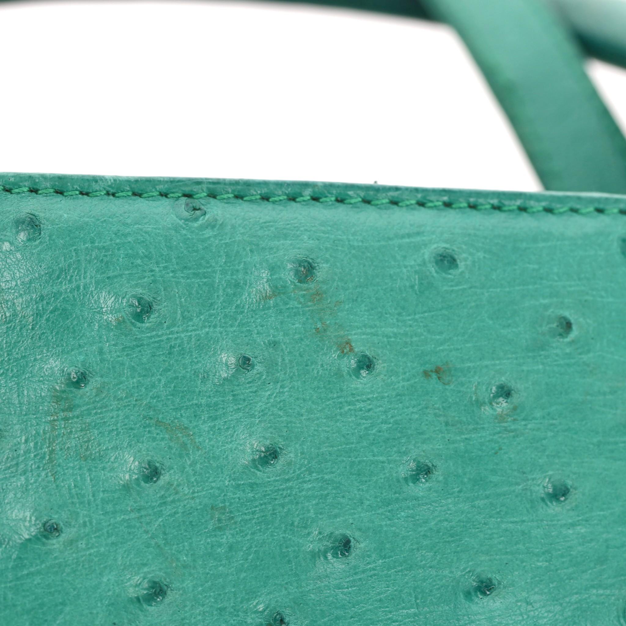 Christian Dior Ostrich Leather Medium Lady Dior Bag For Sale 10
