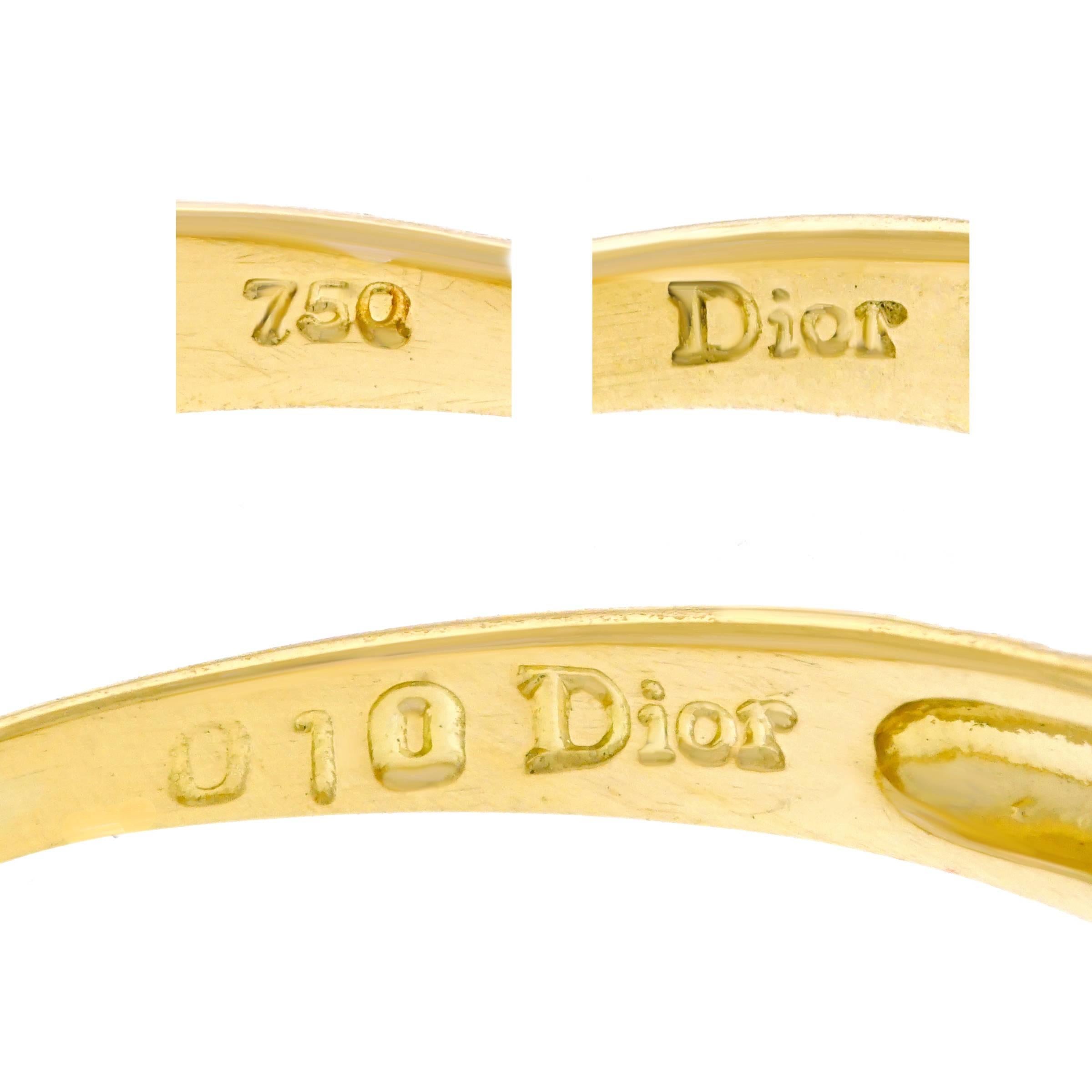 Women's or Men's Christian Dior Pair Gold Rings