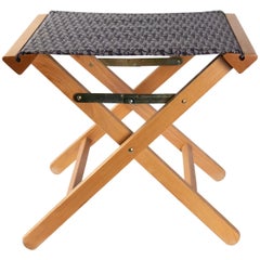 Christian Dior Pair of Wood and X-Stools