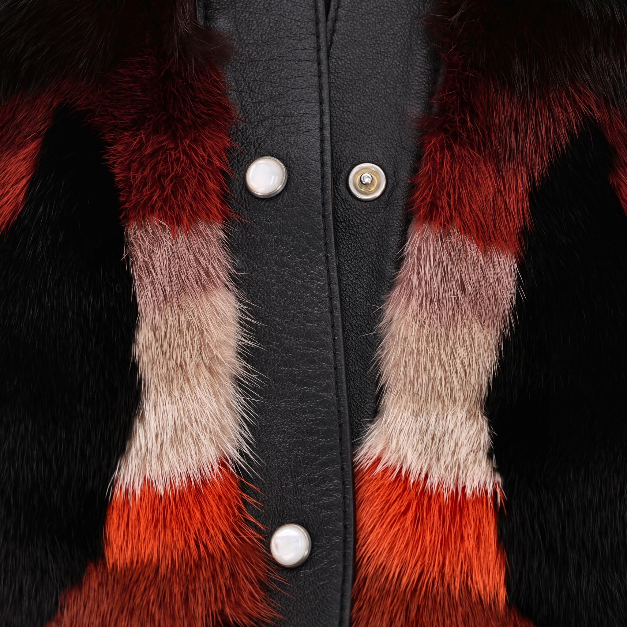 Women's Christian Dior Palm Tree Mink Fur Shirt/Jacket