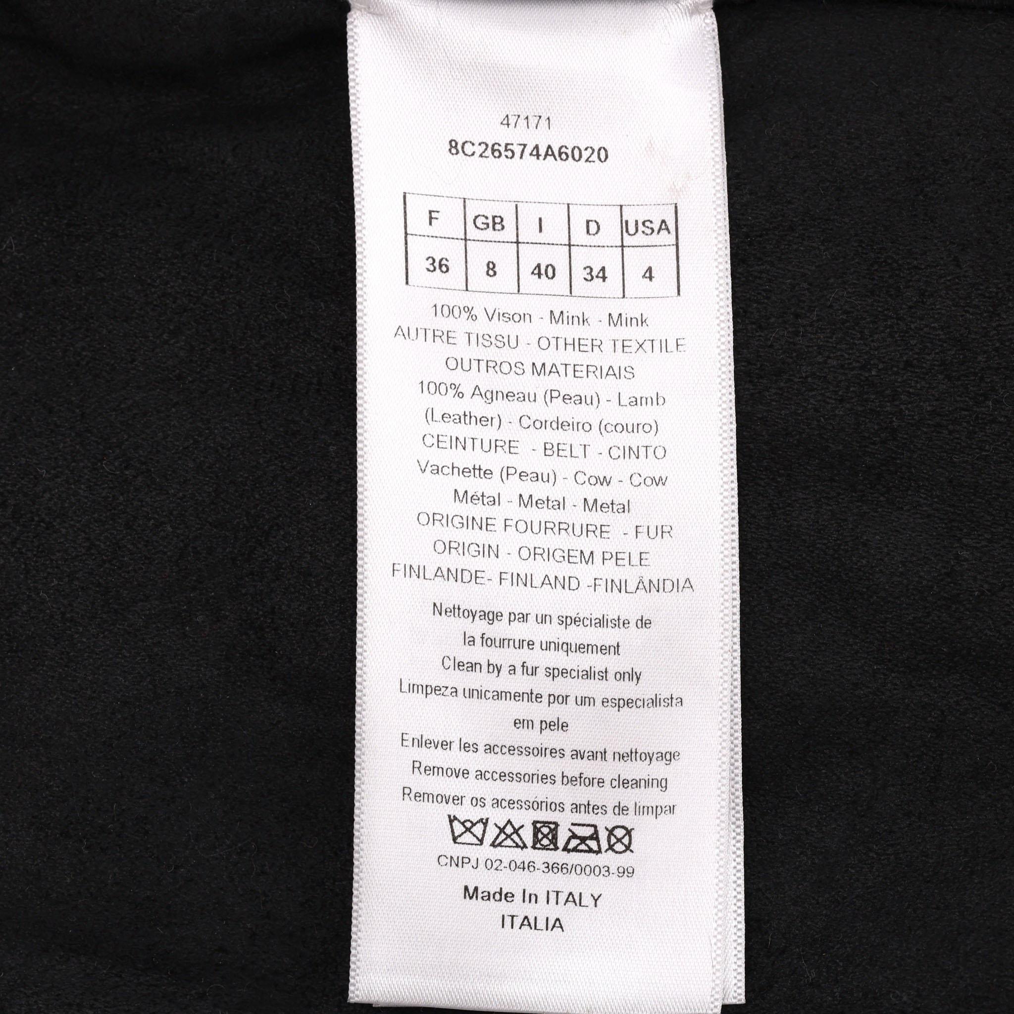 Christian Dior Palm Tree Mink Fur Shirt/Jacket 2