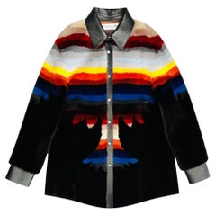 Christian Dior Palm Tree Mink Fur Shirt/Jacket