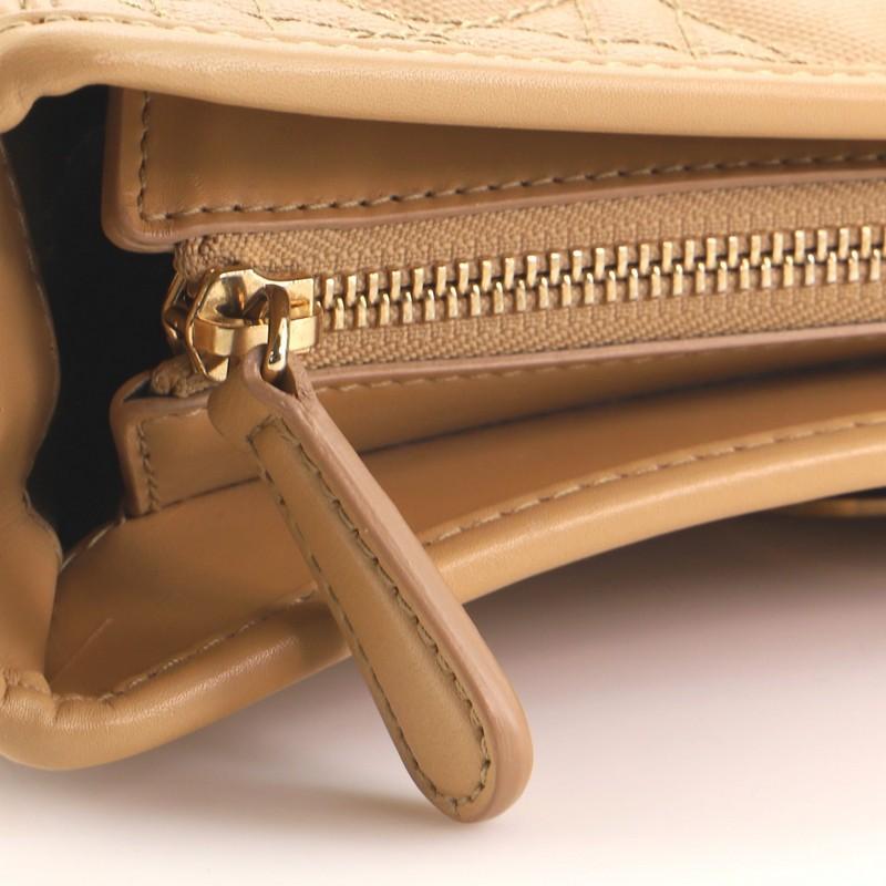 Christian Dior Panarea Umhängetasche Cannage Quilt Canvas 3