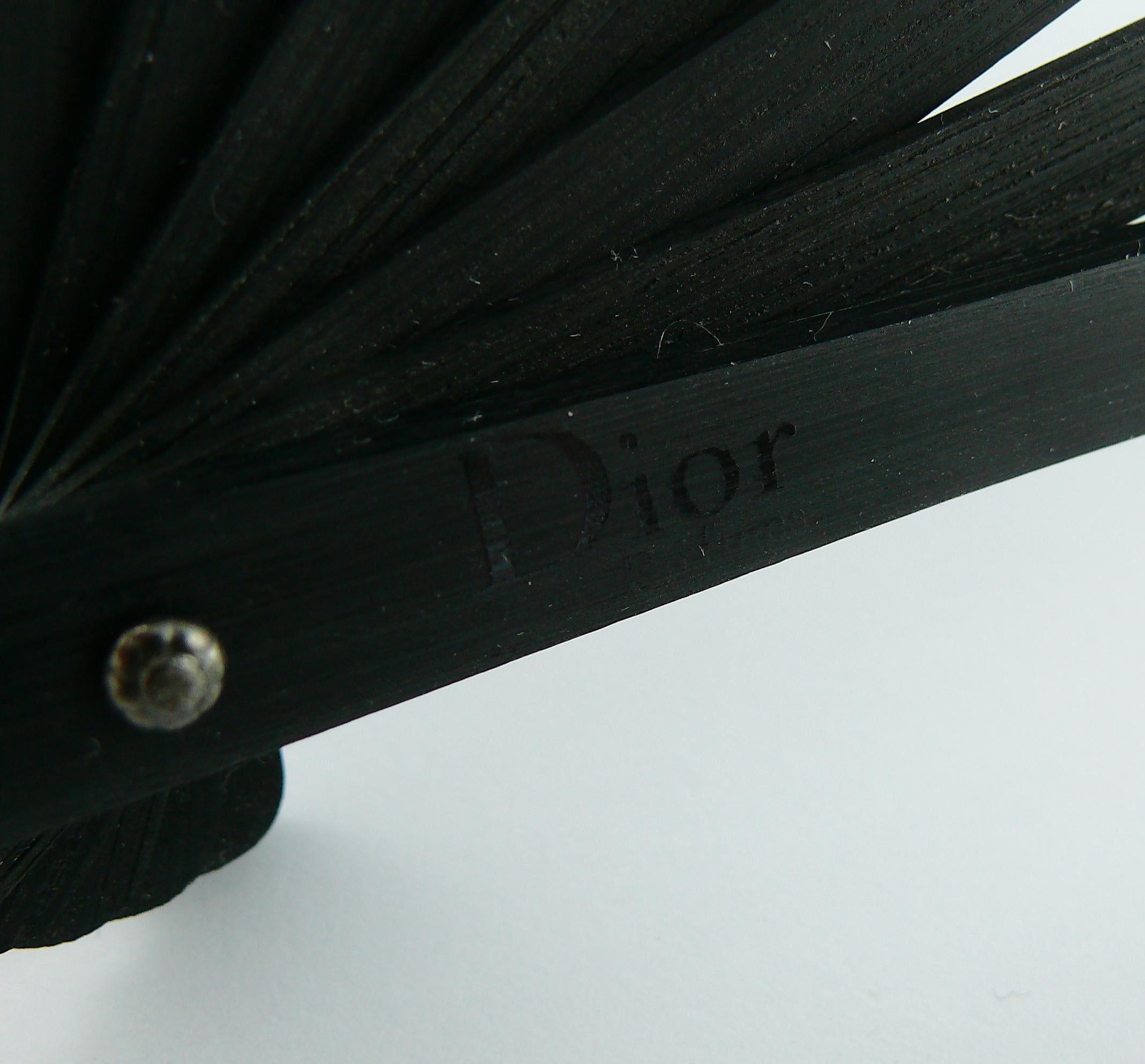 Gray Christian Dior Parfums Asymmetric Promotional Fan