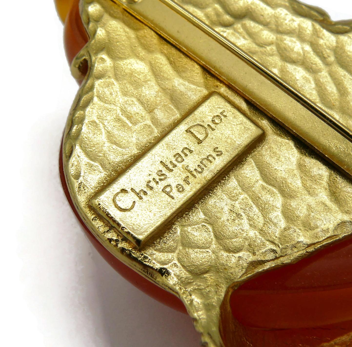 CHRISTIAN DIOR Parfums by Robert Goossens Brooch Pendant, Dune 1987 For Sale 6