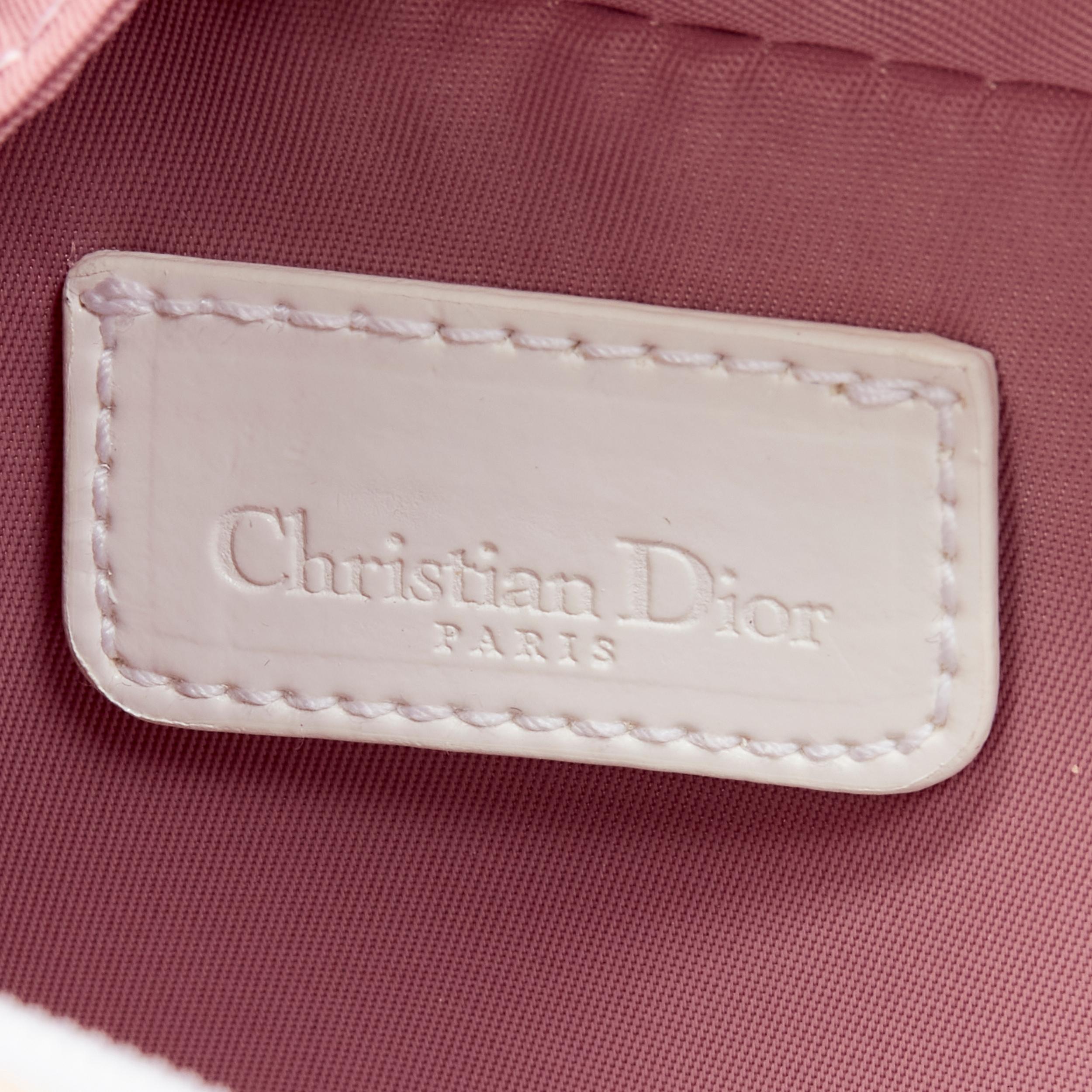 CHRISTIAN DIOR Parfums Y2K Vintage pink trotter monogram 1 wristlet bag 6