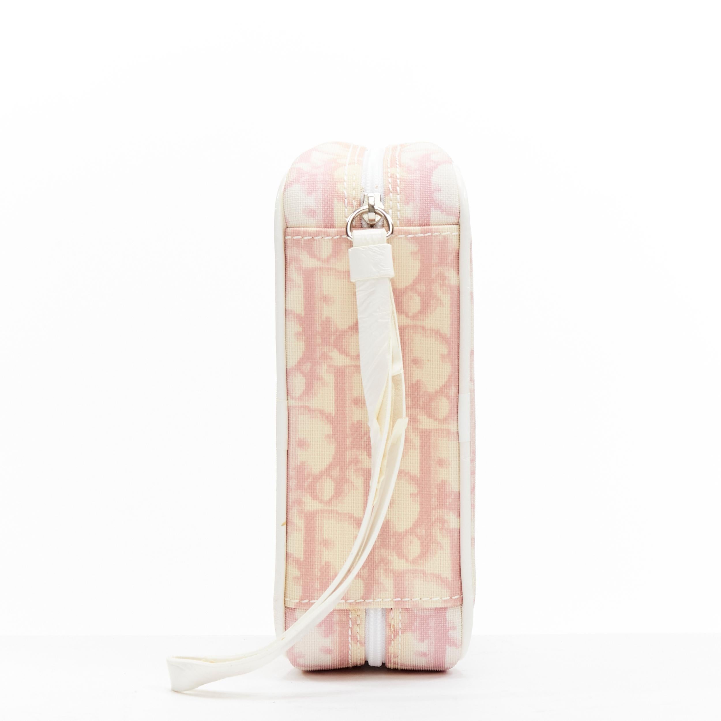 Women's CHRISTIAN DIOR Parfums Y2K Vintage pink trotter monogram 1 wristlet bag