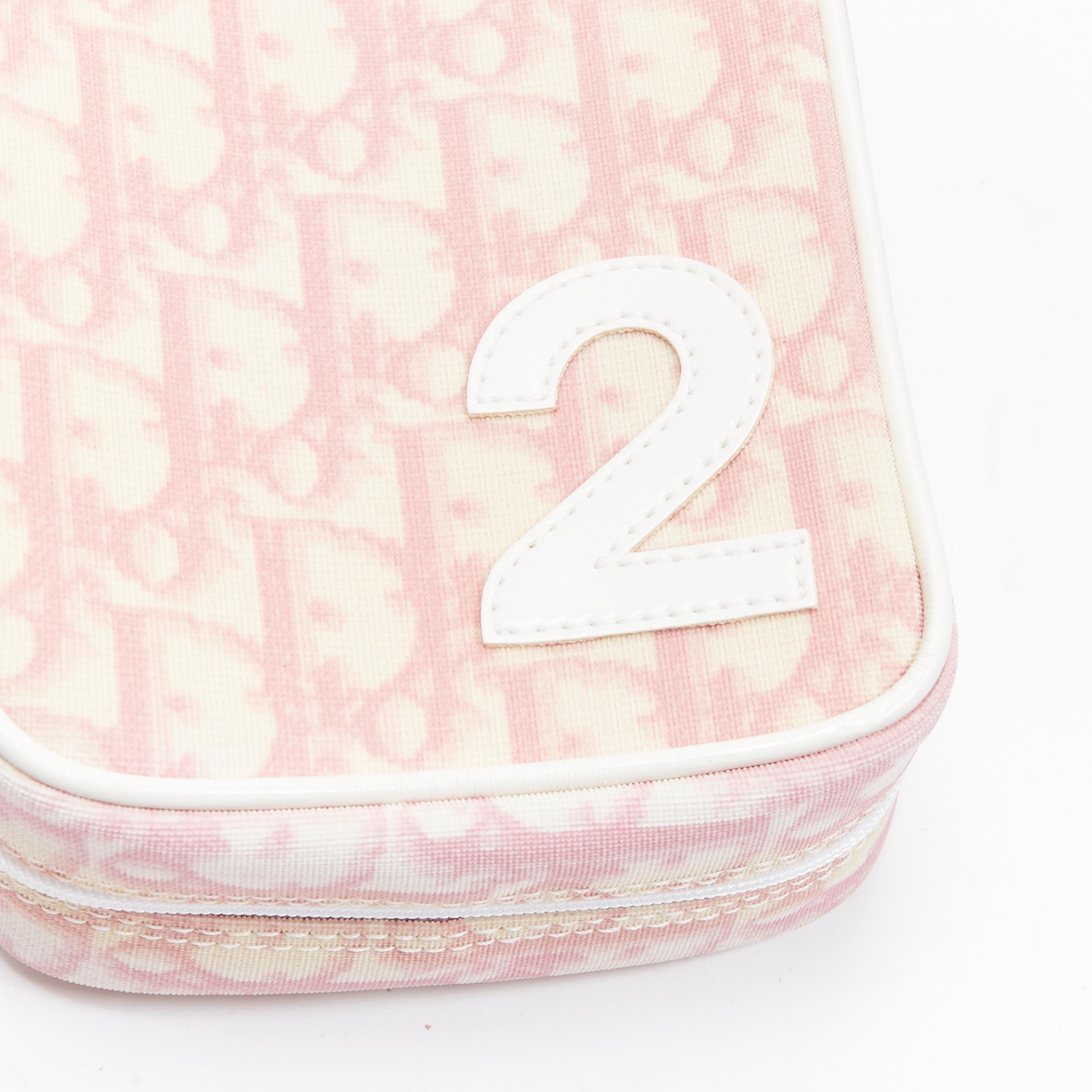 CHRISTIAN DIOR Parfums Y2K Vintage pink trotter monogram 1 wristlet bag 3