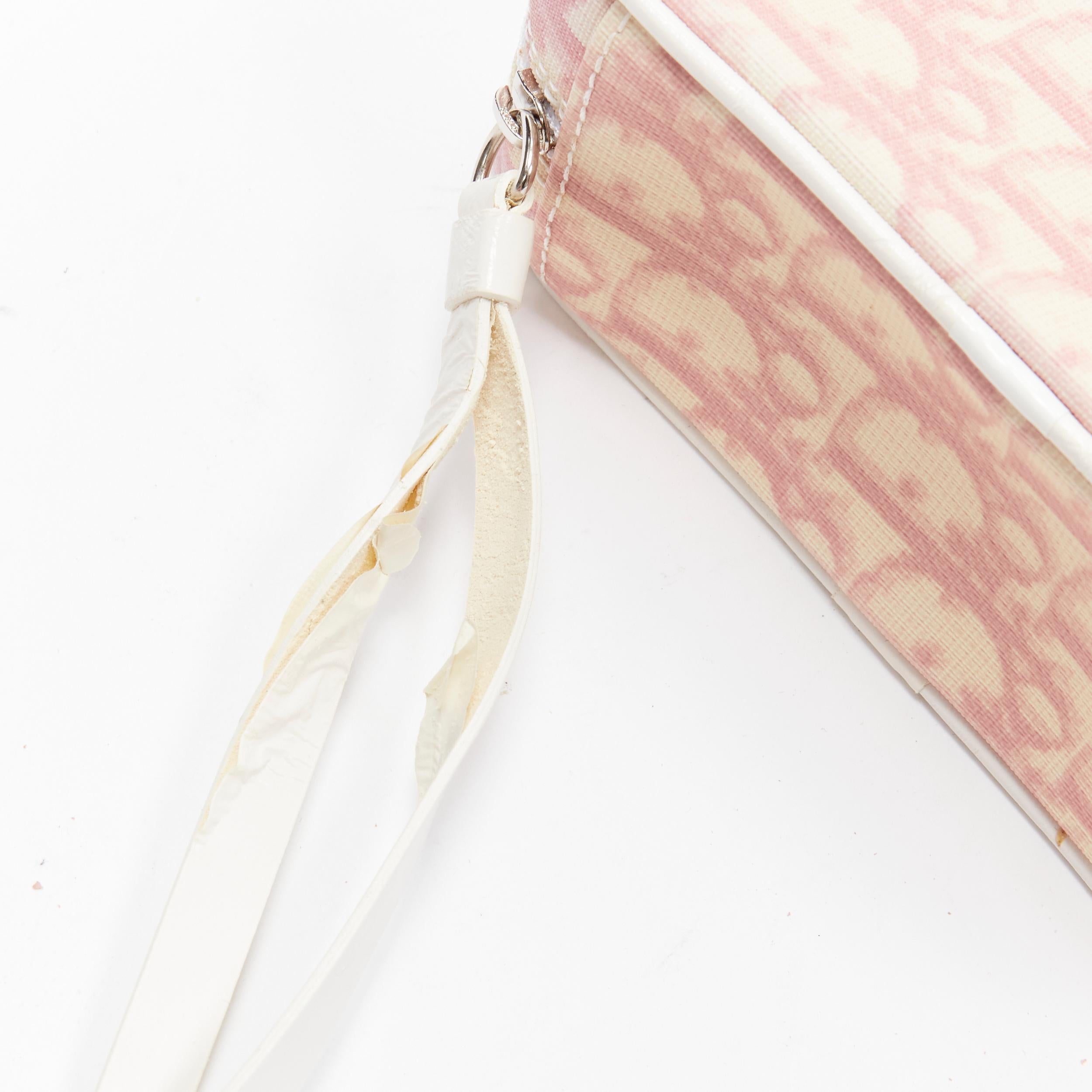CHRISTIAN DIOR Parfums Y2K Vintage pink trotter monogram 1 wristlet bag 4