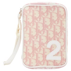 CHRISTIAN DIOR Parfums Y2K Vintage Rosa Trotter-Monogramm 1 Handgelenkstasche