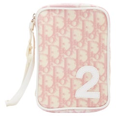 New Dior Monogram Pink Bag Scarf For Sale at 1stDibs