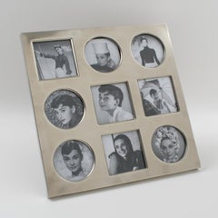 Christian Dior Paris 1970s Silver Plate Picture Photo Frame Multiple Views