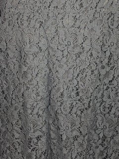 Christian Dior Paris Black Silk Floral Lace Top Tunic