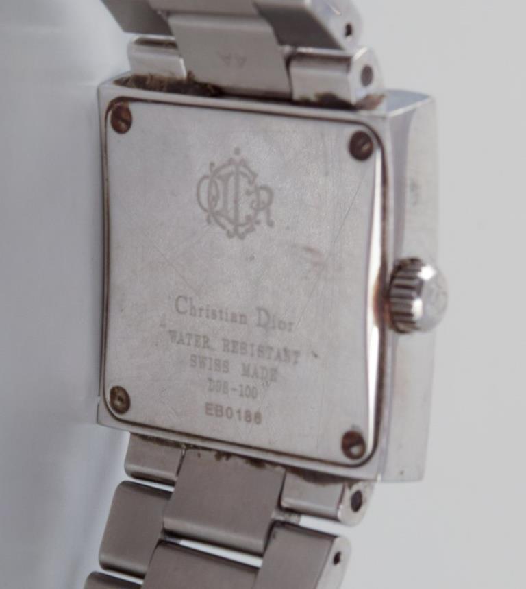 Christian Dior Paris, France. Ladies' wristwatch in stainless steel. 1980s. im Angebot 2