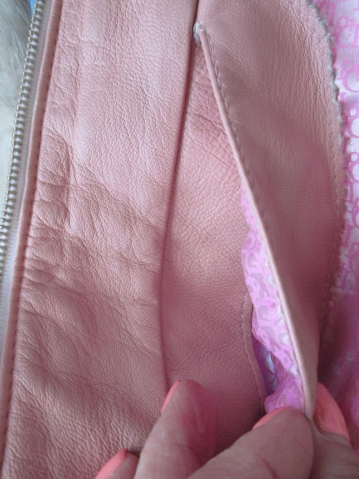 Christian Dior Paris Pink Fox Fur Leather Vest S 2