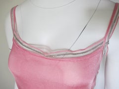 Christian Dior Paris Pink Silver Metal Top