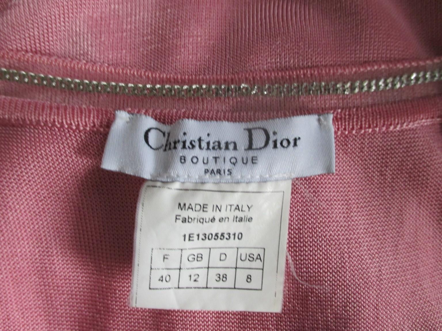 Christian Dior Paris Pink Silver Metal Top In Good Condition For Sale In Amsterdam, NL