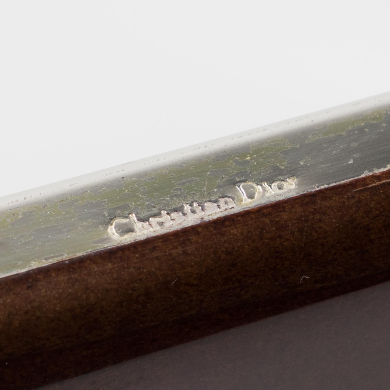 Christian Dior Paris Silver Plate Picture Frame In Good Condition In Atlanta, GA