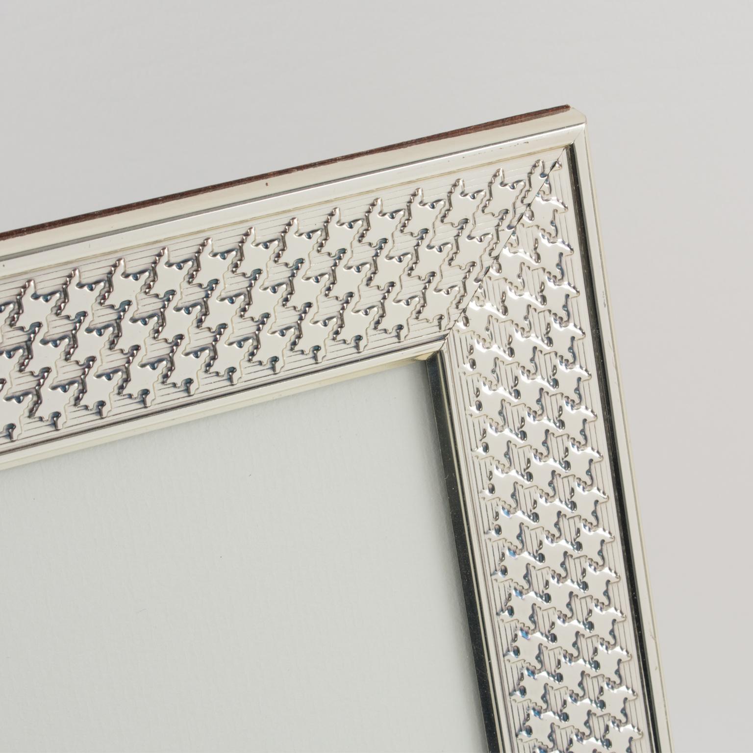 Late 20th Century Christian Dior Paris Silver Plate Picture Frame