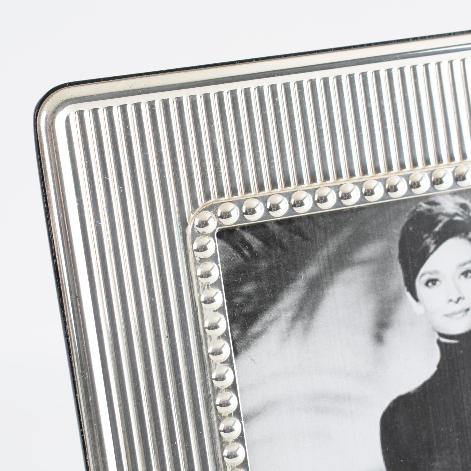Christian Dior Paris, Bilderrahmen aus Sterlingsilber im Angebot 3