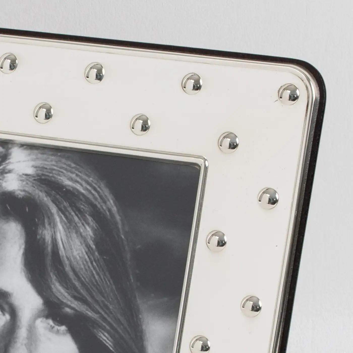 Late 20th Century Christian Dior Paris Sterling Silver Picture Frame For Sale