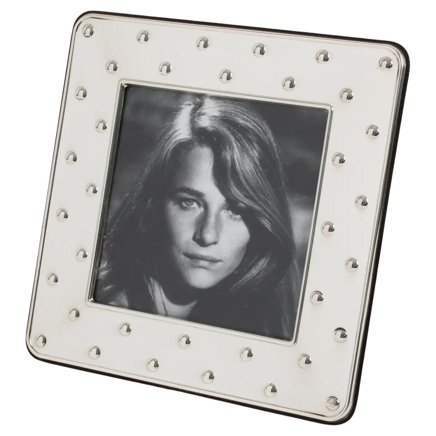 Christian Dior Paris Sterling Silver Picture Frame For Sale