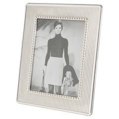 Christian Dior Paris Sterling Silver Picture Frame, circa 1980