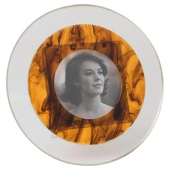 Vintage Christian Dior Paris Tortoiseshell Lucite Picture Frame, circa 1970