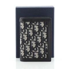 Christian Dior Passport Holder Oblique Canvas with Leather