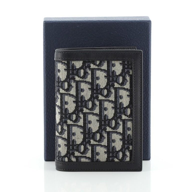 DIOR Pre-Loved Dior Oblique Leather Passport Cover