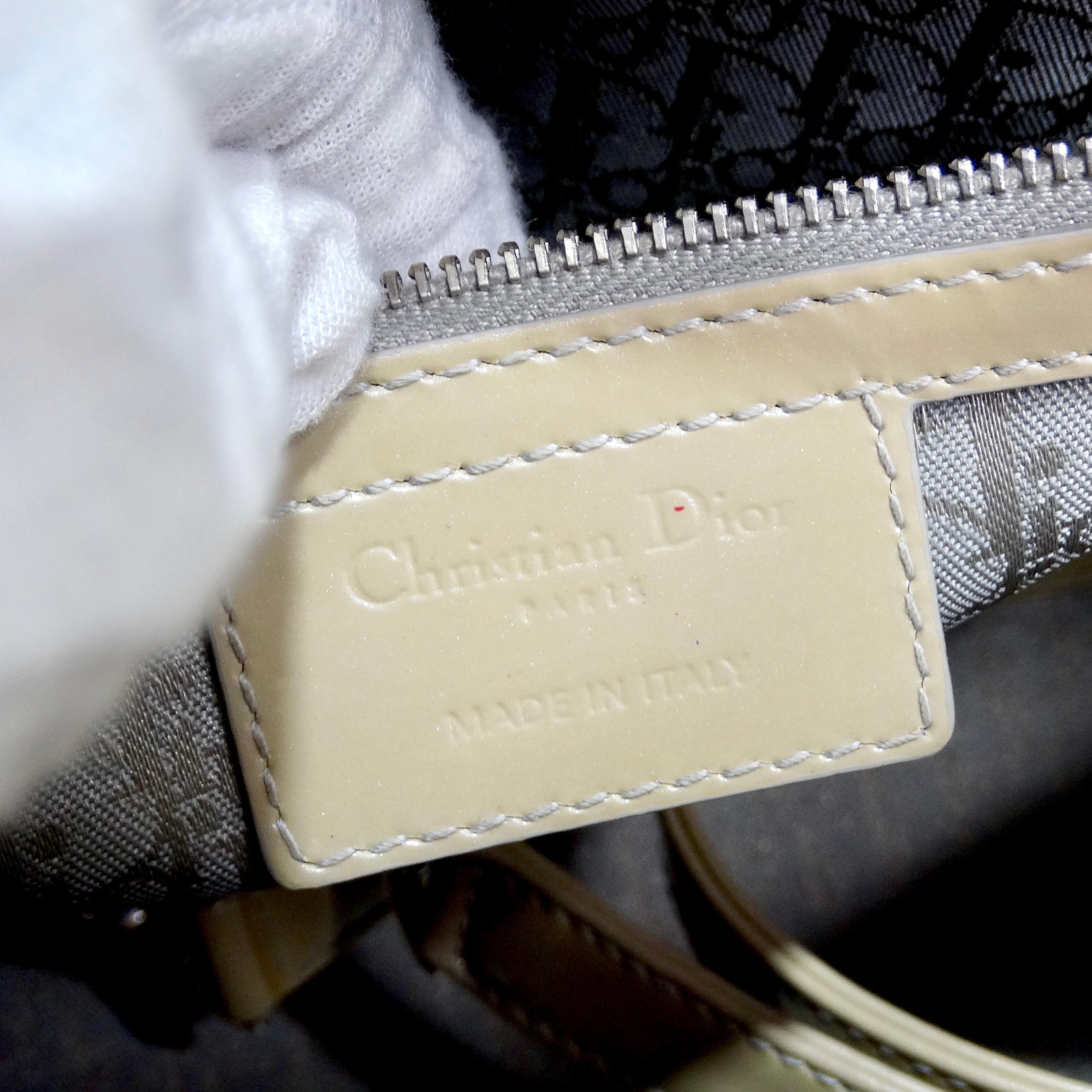 Christian Dior Lack Cannage Große Lady Dior Beige Lack Cannage im Angebot 9