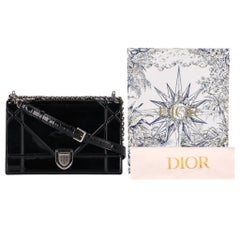 Christian Dior Patent Leather Cannage Diorama Medium Shoulder Bag