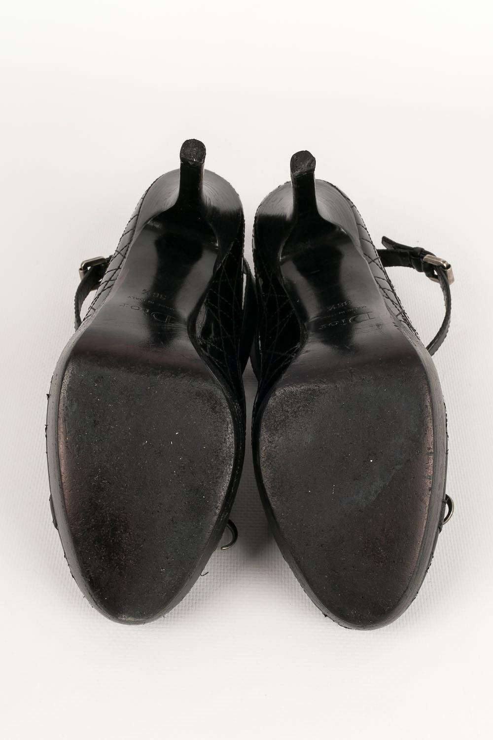 Christian Dior Lackleder-Pumps Schuhe, Größe 36,5 im Angebot 3