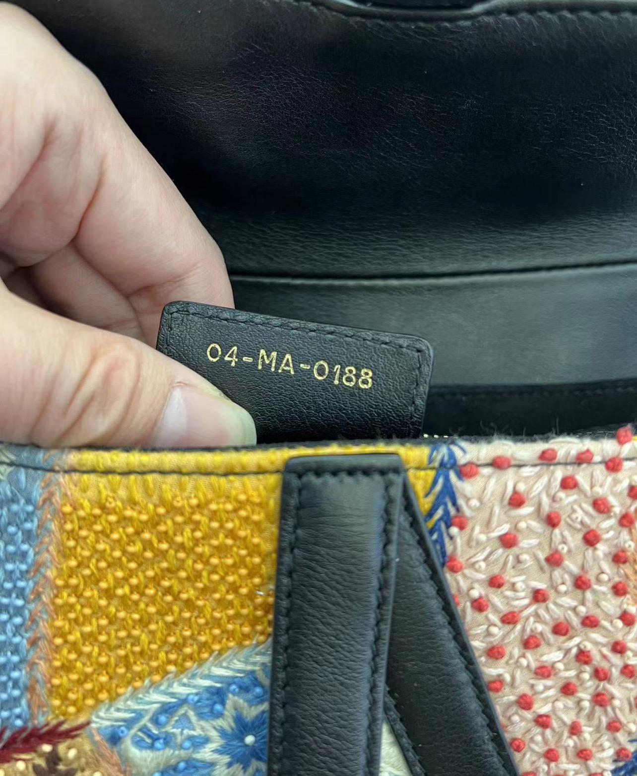 CHRISTIAN DIOR Peace and Love Patchwork Saddle Bag 2