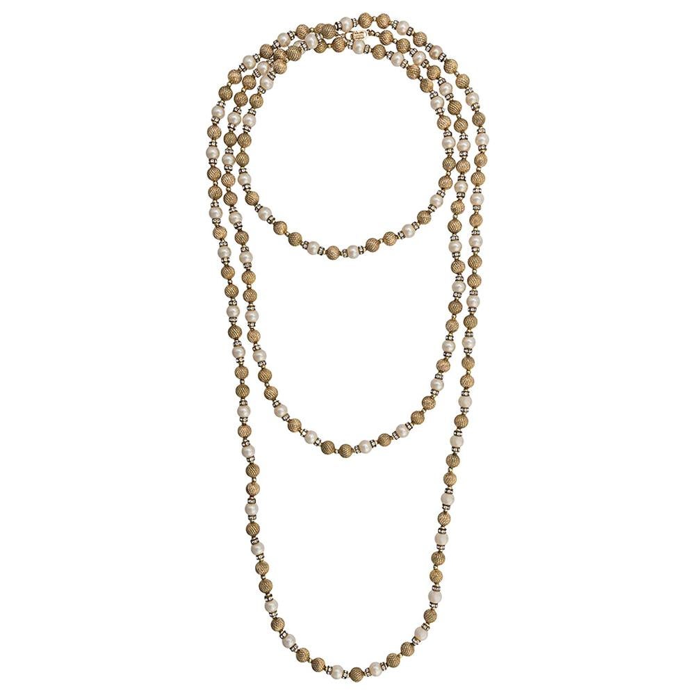 Christian Dior Pearl-embellished Necklace